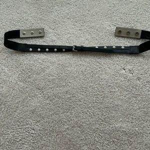 WHBM Leather and Faux Pearls Belt. Size XS